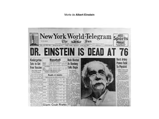 Morte de  Albert Einstein 