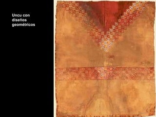 Uncu con diseños geométricos 