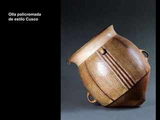 Olla policromada de estilo Cusco 