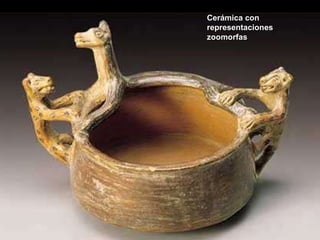 Cerámica con representaciones zoomorfas 