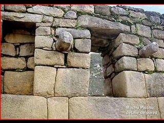 Machu Picchu: detalle de pared 