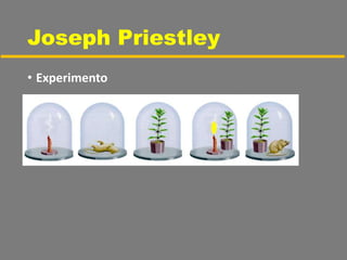 Joseph Priestley
• Experimento
 