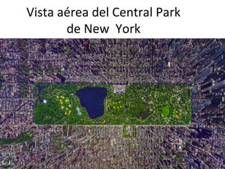 Vista aérea del Central Park
de New York
 