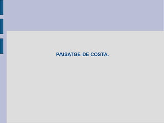 PAISATGE DE COSTA.
 