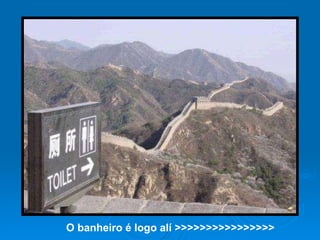 O banheiro é logo alí >>>>>>>>>>>>>>>> 
