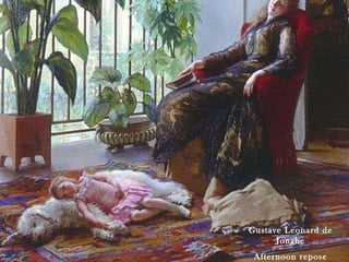 17 Gustave Leonard de Jonghe Afternoon repose 