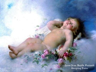 Leon Jean Bazile Perrault Sleeping Putto 
