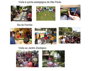 Visita à quinta pedagógica de São Paulo
Dia da Família
Visita ao Jardim Zoológico
 