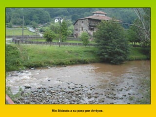 Río Bidasoa a su paso por Arráyoz.  
