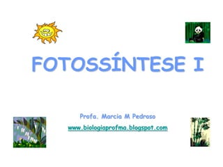 FOTOSSÍNTESE I

     Profa. Marcia M Pedroso
  www.biologiaprofma.blogspot.com
 