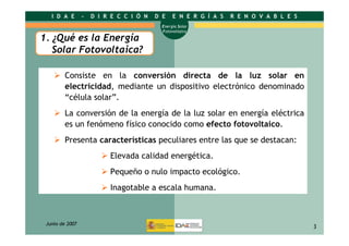 Energía solar fotovoltáica