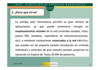 Energía solar fotovoltáica