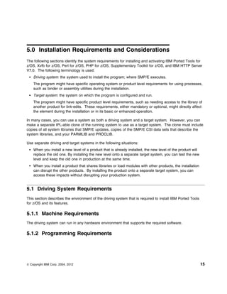 Program Directory for IBM Ported Tools for z/OS | PDF