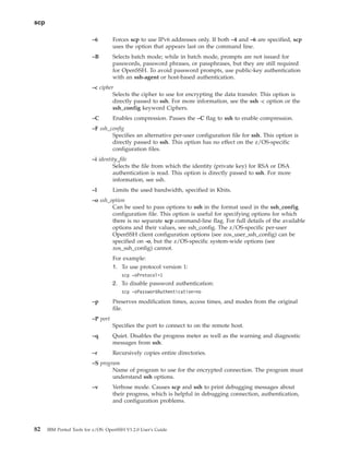 IBM Ported Tools for z/OS: OpenSSH User's Guide | PDF
