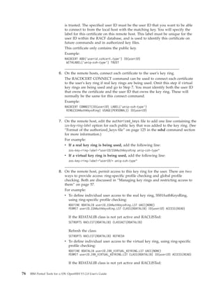 Setropts IBM Ported Tools for z/OS: OpenSSH User's Guide | PDF