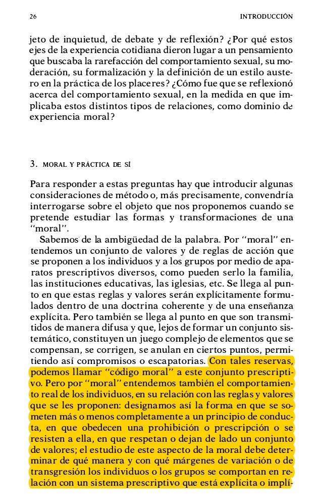 Foucault historia de la sexualidad ii el uso de los placeres 1984 Foucault historia de la sexualidad ii el uso de los placeres 1984