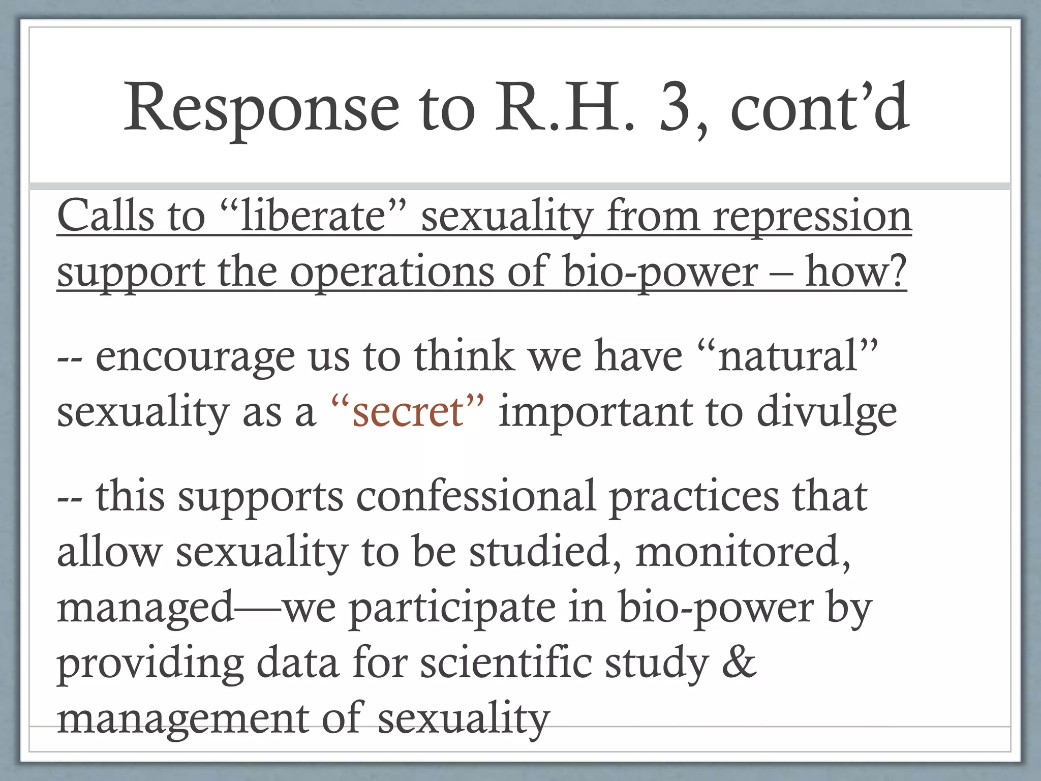 foucault a history of sexuality