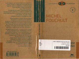 U • lbtl t Pro Farls Michaele
OUCAUL T, Michel
A ordem do discurso
09-1952
1111111111111111111111111111
 