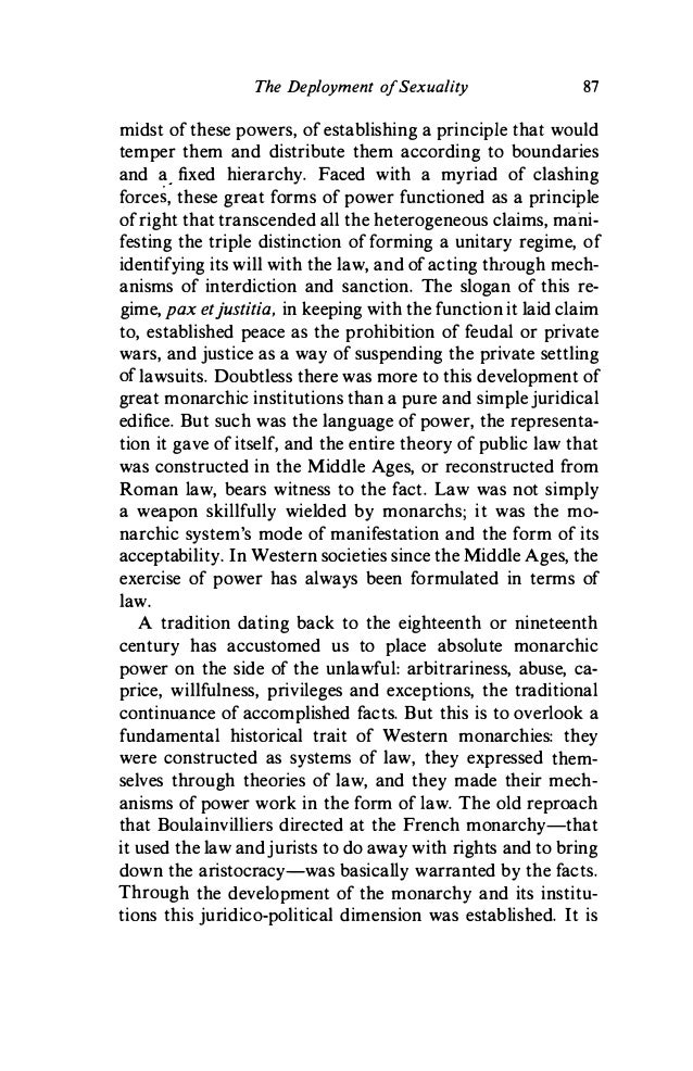 Foucault sexuality pt4pt5
