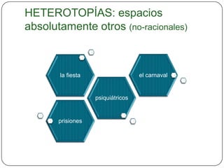 “A estos métodos que 
permiten el control 
minucioso de las 
operaciones del cuerpo, 
que garantizan la sujeción 
constante de sus fuerzas y 
les imponen una relación 
de docilidad-utilidad, es a 
lo que se puede llamar las 
"disciplinas".” (Foucault, 2009, p. 
159) 
 