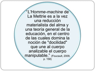 Ejercicio 
de 
PODER 
sometimie 
nto del 
Cuerpo 
entrega de la 
voluntad 
 