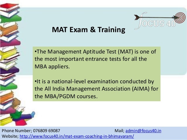 Mat Exam Coaching In Bhimavaram