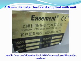 Defect Measuring Card Needle broken procedure sample | PPTX