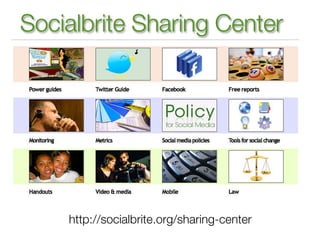 Socialbrite Sharing Center




    http://socialbrite.org/sharing-center
 