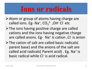 Foundation and fundamentals of chemistry ppt | PPTX