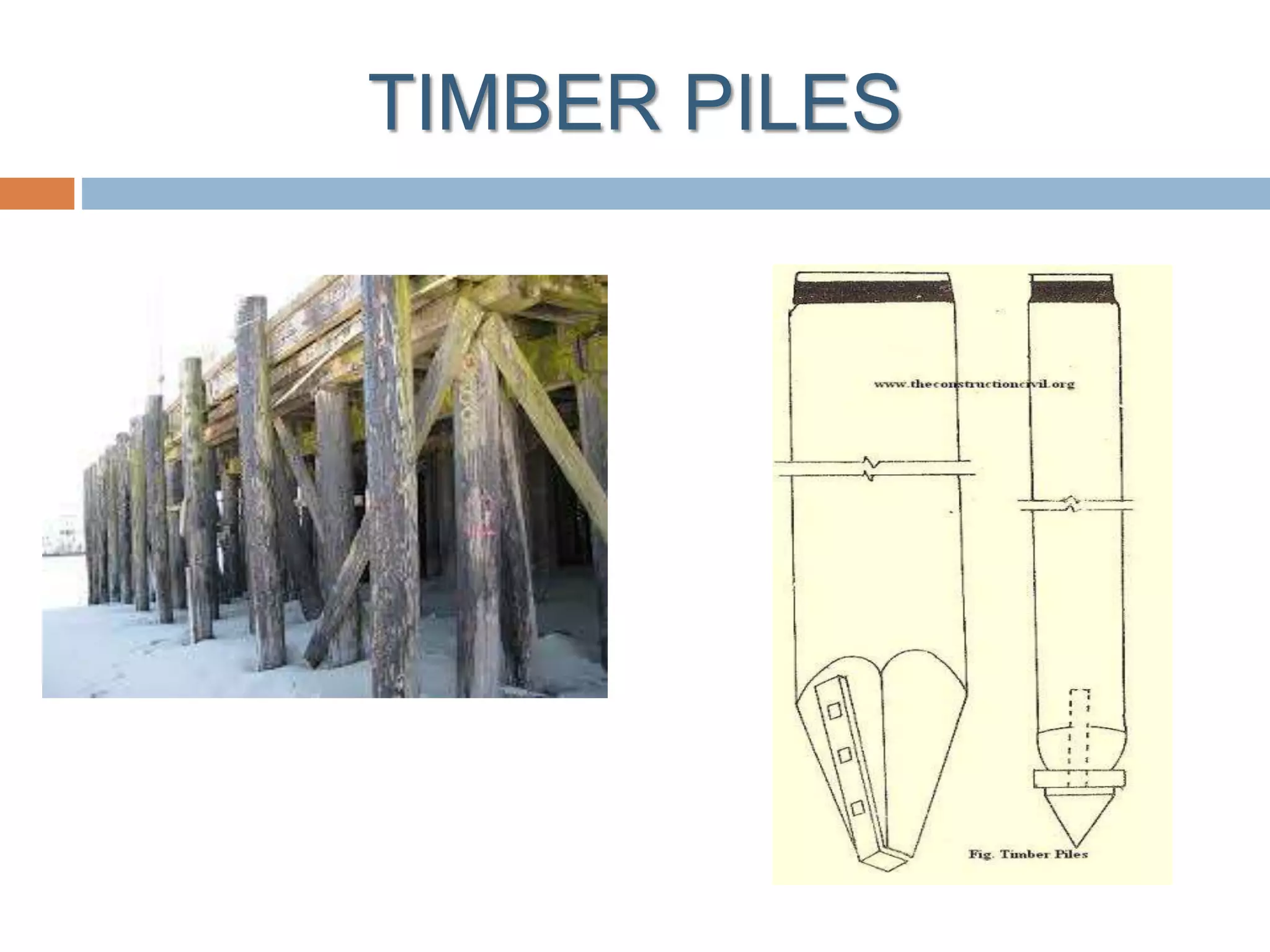 TIMBER PILES
 