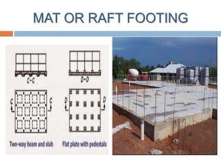MAT OR RAFT FOOTING
 