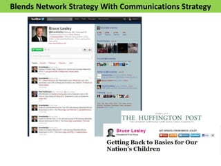 Blends Network Strategy With Communications Strategy
 