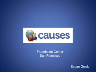 Foundation Center  San Francisco Susan Gordon 