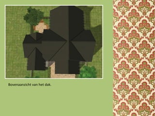 Bovenaanzicht van het dak.
 