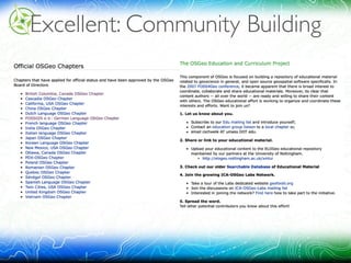 Excellent: Community Building
 