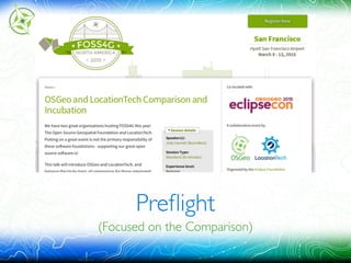 Preﬂight
(Focused on the Comparison)
 