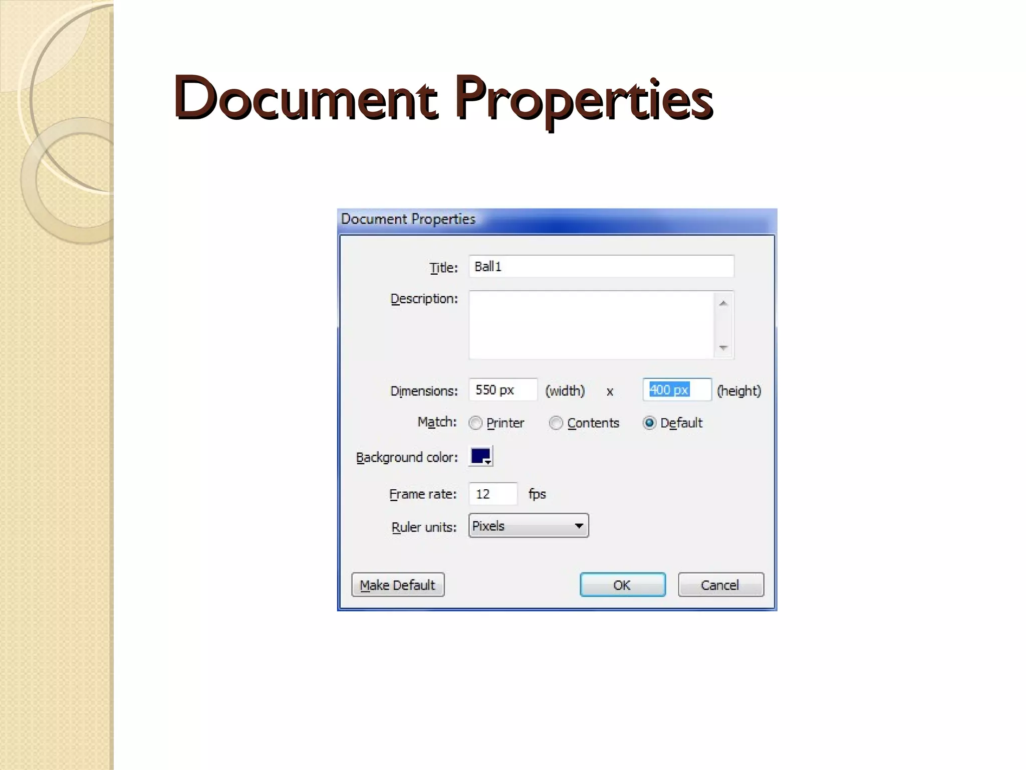 Document Properties 