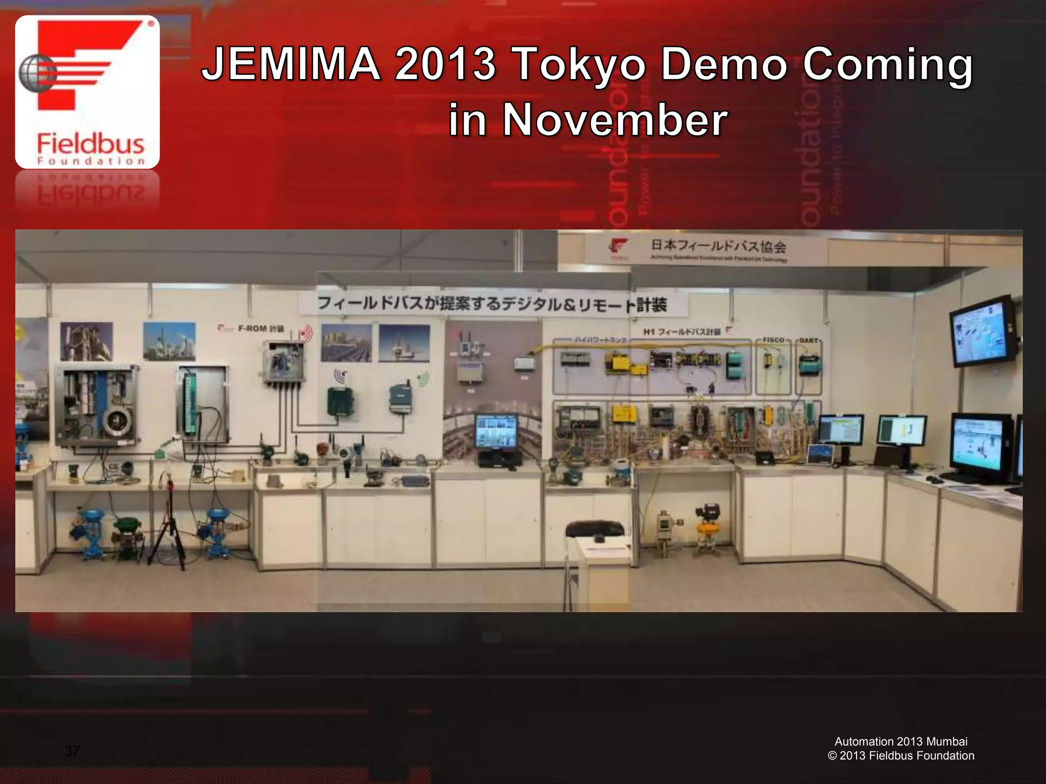 37
Automation 2013 Mumbai
© 2013 Fieldbus Foundation
 