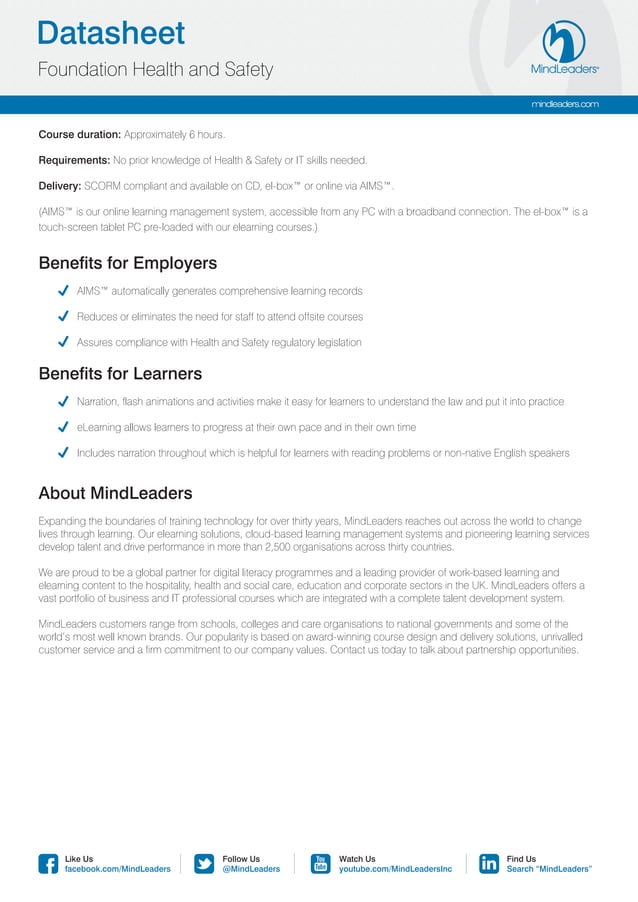 Foundation Health & Safety | PDF