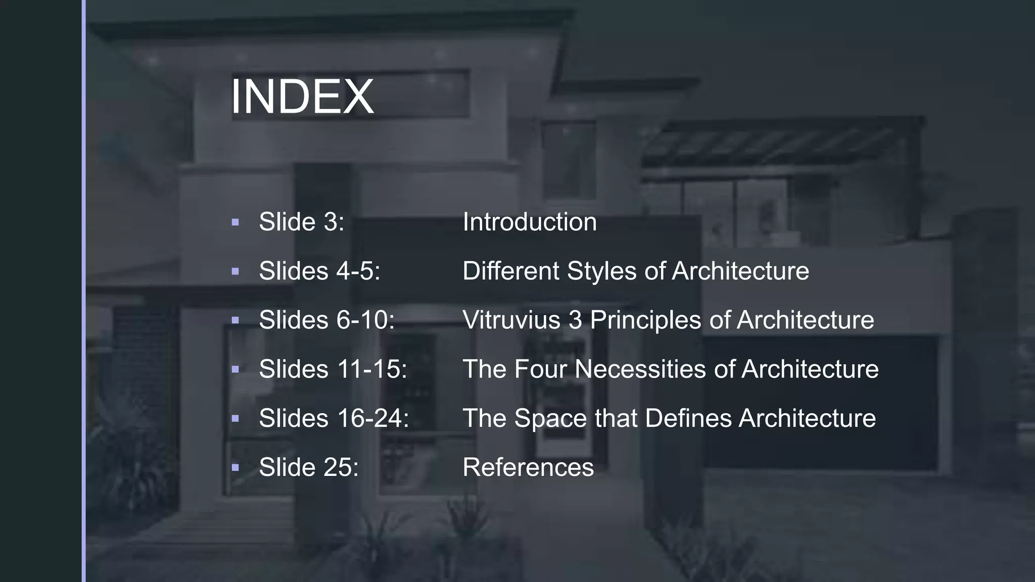 Foundation of architecture presentation | PPTX