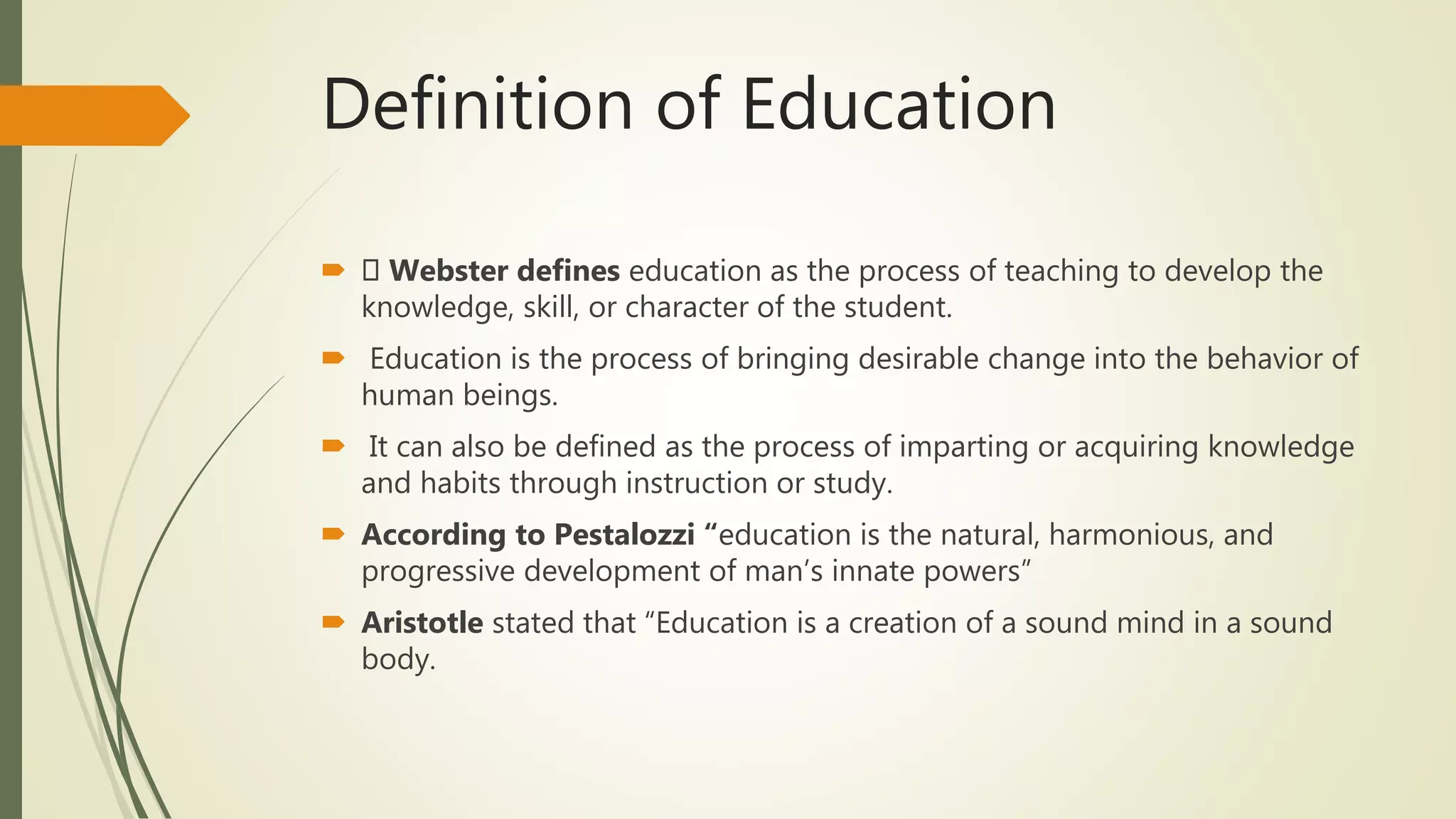 EDUCATION DEFINITION MEANING visual data 7
