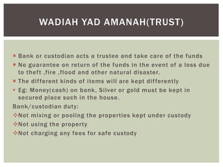 Al-Wadiah | PPTX