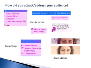 Popular artists




Competitions




                                 Direct address
 