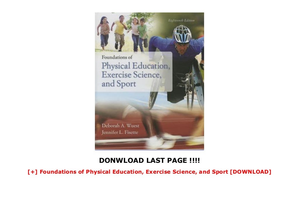 Foundations of Physical Education, Exercise Science, and
