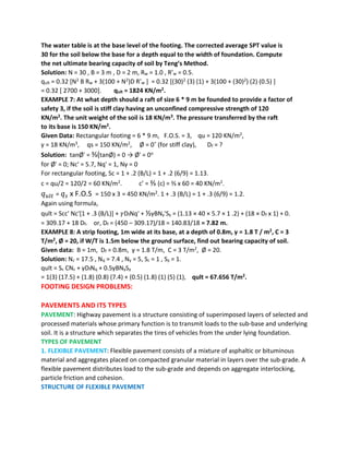 Foundations and pavements ce367 | PDF
