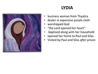 The Businesswoman Lydia (Acts 16)