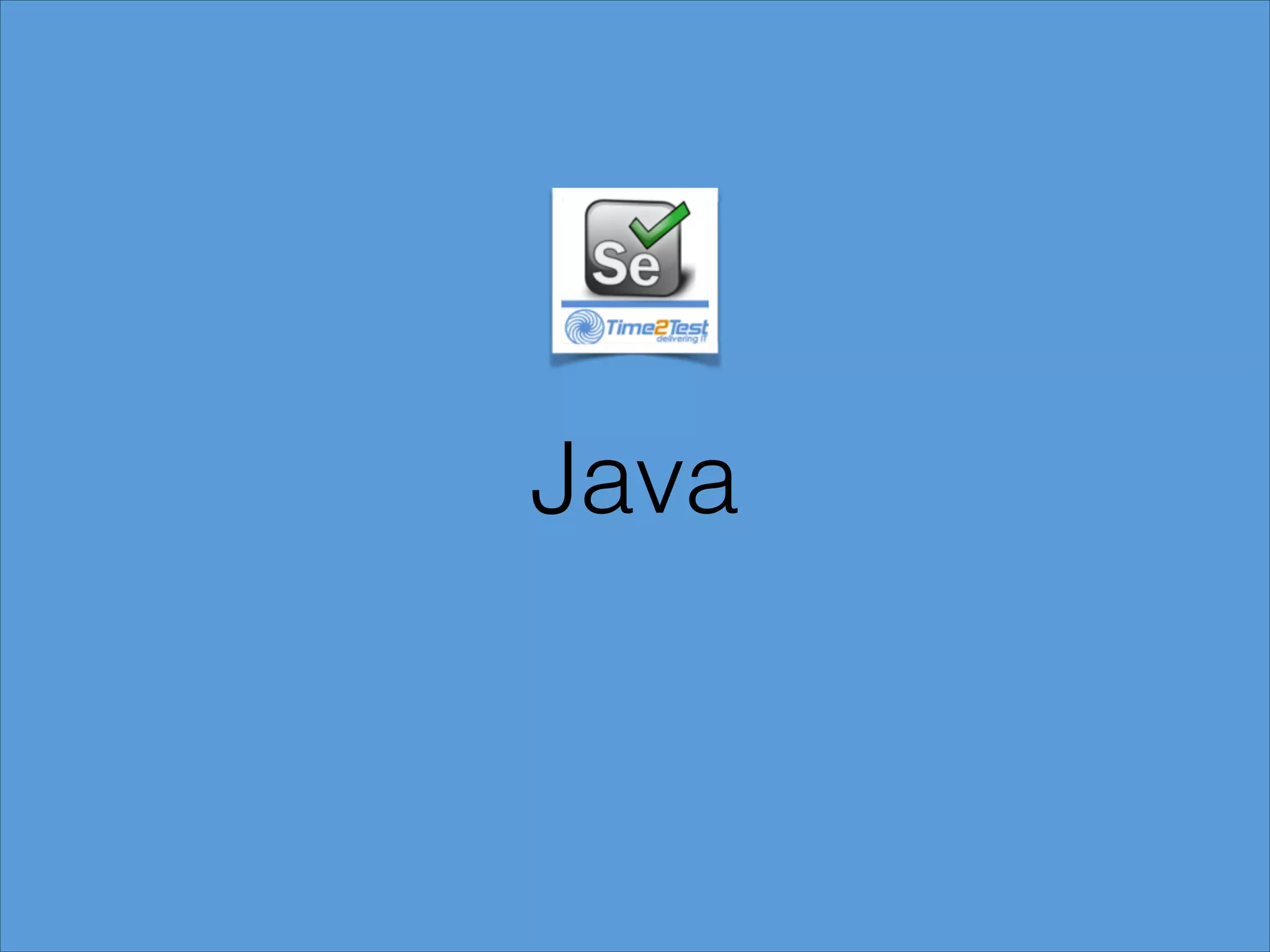 Java

 