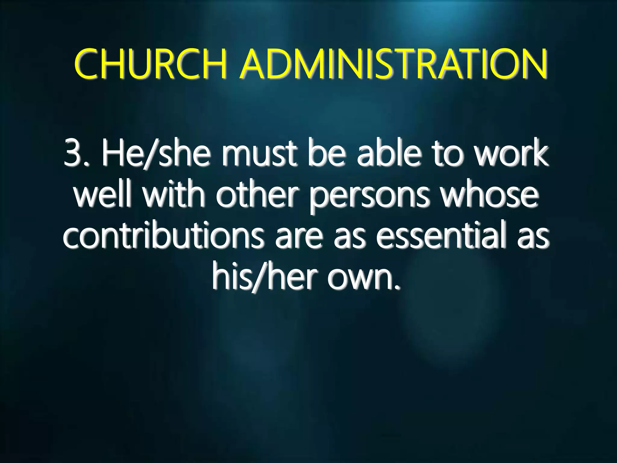 FOUNDATIONS FOR PURPOSEFUL CHURCH ADMINISTRATION (Lecture).ppt