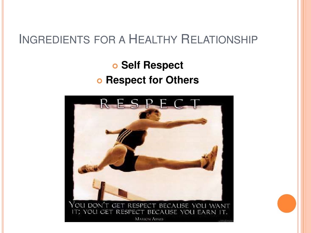 Foundations of a healthy relationship[1]