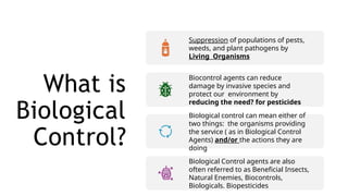 Foundations of Biological Controls in Agriculture | PPTX